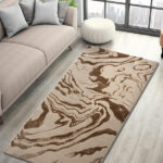 Aura Carpet | Marble Print Light Beige