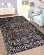Vienna Carpet | Antique Grey - Multi colour